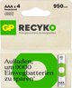 GP 1x4 GP ReCyko NiMH Μπαταρία AAA 950mAH, έτοιμη προς χρήση