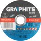 GRAPHITE Τροχοί κοπής μετάλλου 125 x 1.0 x 22.2 mm, 41 A60-T-BF, 10 τεμάχια φιλμ