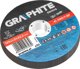 GRAPHITE Τροχοί κοπής μετάλλου 125 x 1.0 x 22.2 mm, 41 A60-T-BF, 10 τεμάχια φιλμ