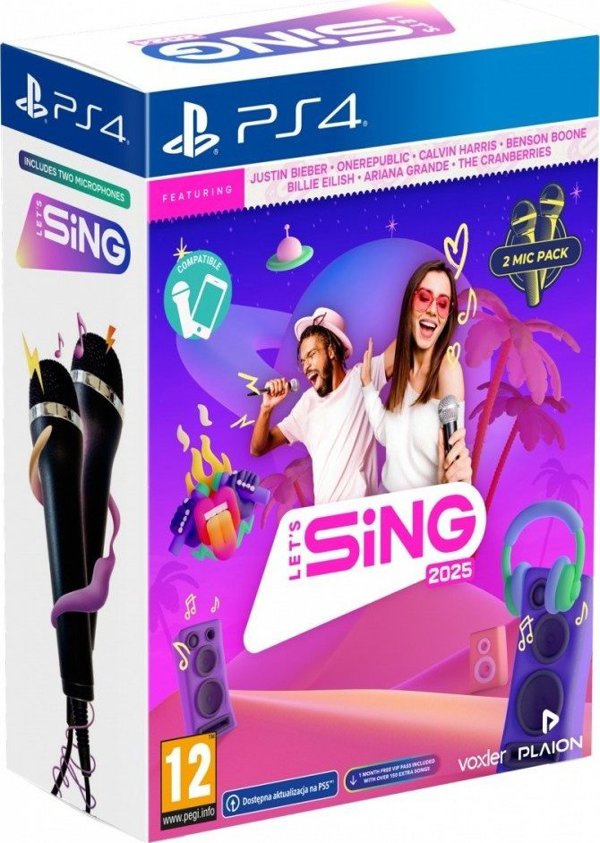 Παιχνίδι PlayStation 4 Lets Sing 2025 2-mic