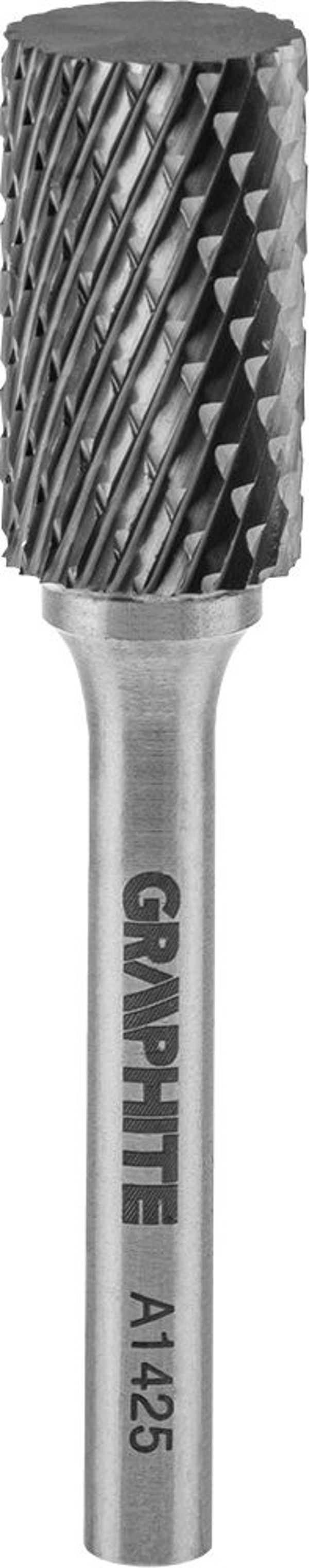 Graphite Φρέζα Μετάλλου HM Τύπου A Κυλινδρική 14x25mm, Στέλεχος 6x45mm (55H354)