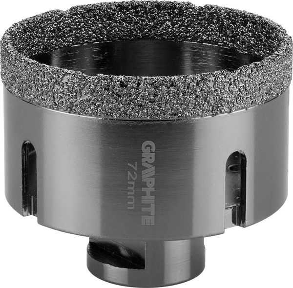 Graphite Διαμαντοκορώνα 72mm M14 - 55H316 Για Πλακάκια, Πέτρα, Μπετόν & Τούβλο