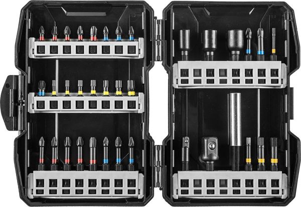 GRAPHITE Σετ Κρουστικών Μπιτ 56H560 36 Τεμαχίων με Αντάπτορες και Θήκη