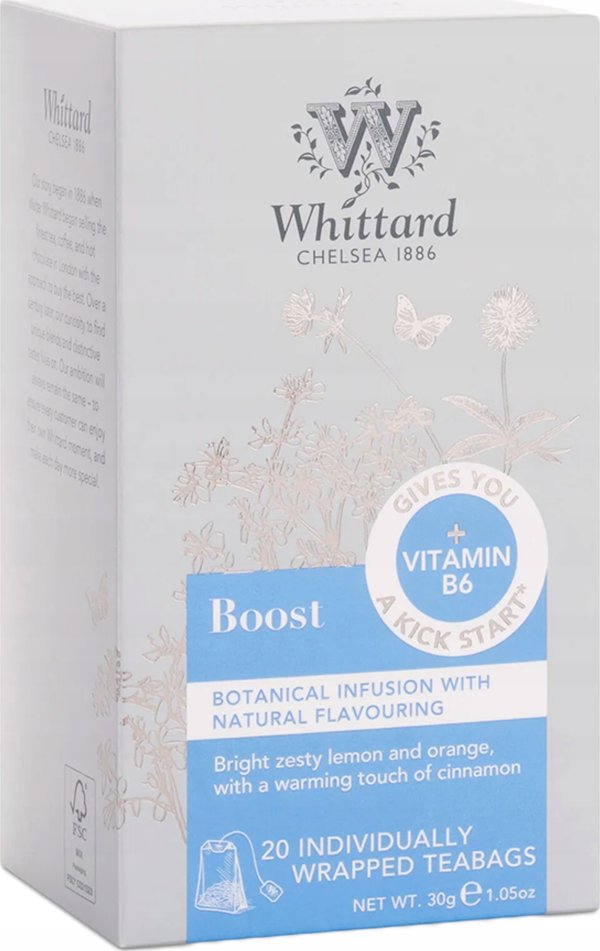 Πράσινο τσάι Whittard of Chelsea Boost, 20 τεμ.