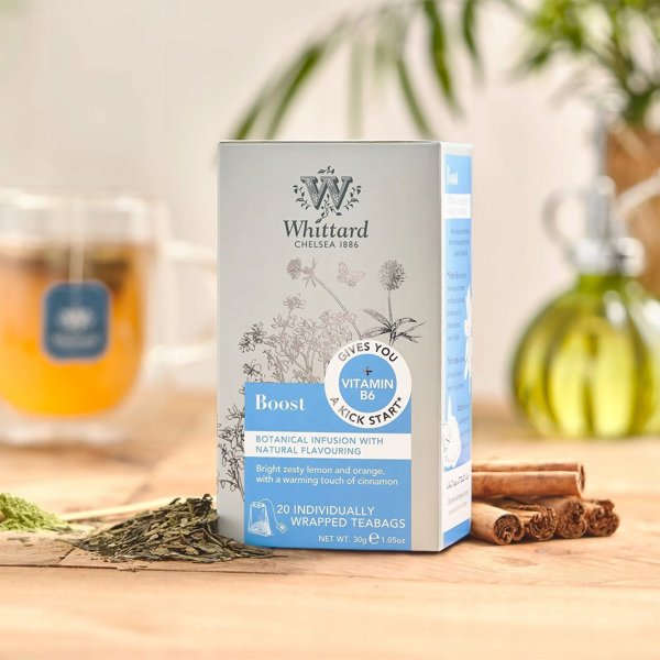 Πράσινο τσάι Whittard of Chelsea Boost, 20 τεμ.
