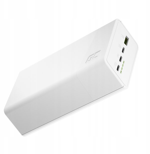 Green Cell PowerPlay 30 Powerbank 30.000mAh, 22,5W, 4 Θύρες - Λευκό