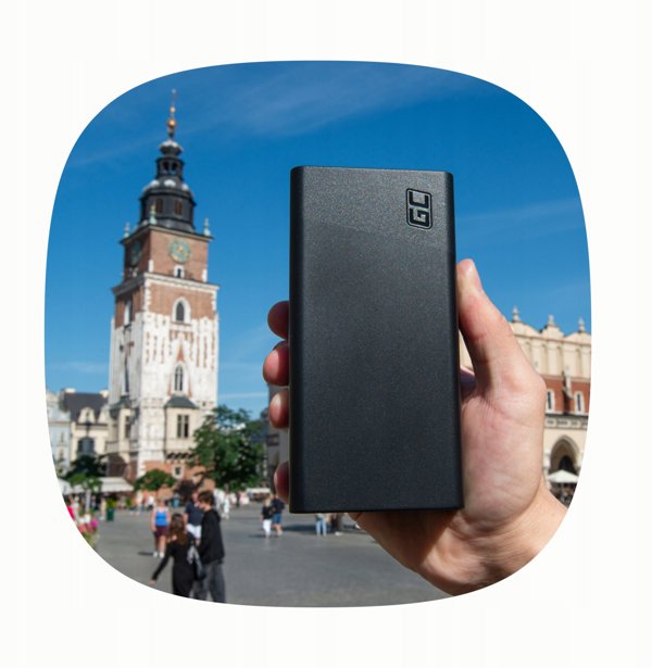 Green Cell PowerPlay 30 Powerbank 30.000mAh, 22,5W, 4 Θύρες - Λευκό