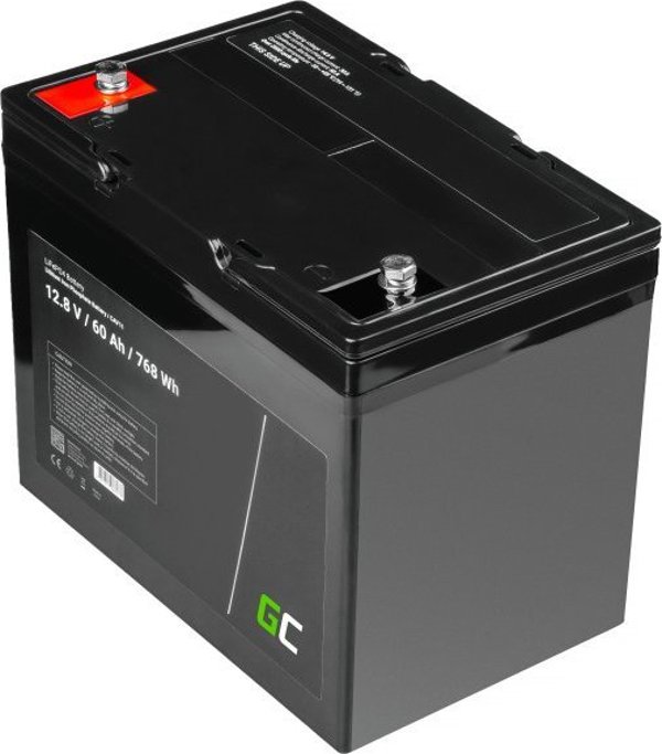 Green Cell Μπαταρία λιθίου-σιδήρου-φωσφορικού LiFePO4 12V 12.8V 60Ah