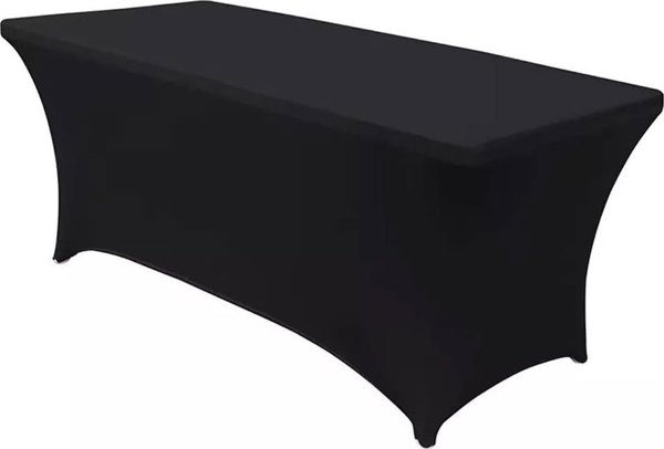 GreenBlue Ελαστικό Κάλυμμα Τραπεζιού Catering Μαύρο 180x75x74cm, Spandex, GB372
