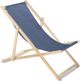 GreenBlue GB183M Ξύλινη Πτυσσόμενη Ξαπλώστρα Οξιάς, Μπλε, 105x57cm