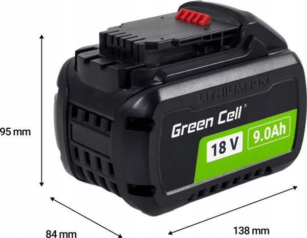 Μπαταρία Green Cell Green Cell DCB547 για ηλεκτρικά εργαλεία DeWalt XR 18V ​​9Ah/FLEXVOLT 54V 3Ah Αντικατάσταση μπαταρίας ιόντων λιθίου ισχυρής DCB547 DCB548 14103681 5904326375185