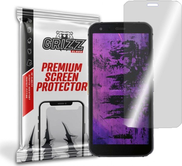 Υβριδικό Γυαλί GrizzGlass για CAT S62 Pro, Εύκαμπτο Προστατευτικό Οθόνης με Αντιχαρακτική Προστασία, Διάφανο