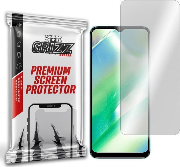 GrizzGlass Υβριδικό Γυαλί Προστασίας Οθόνης για Realme C33, Εύκολη Τοποθέτηση, Ανθεκτικό στις Γρατζουνιές, Clear