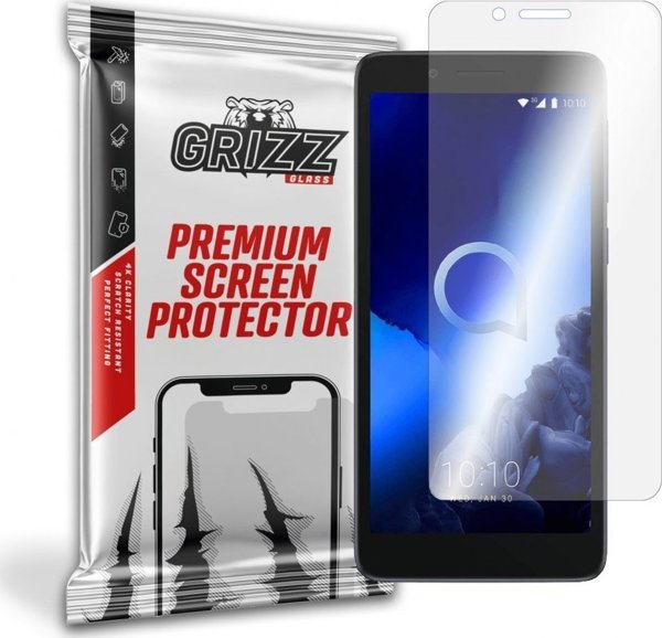 GrizzGlass Υβριδικό Γυαλί για Alcatel 1C 2019, Προστασία Οθόνης, Ανθεκτικό & Εύκολη Τοποθέτηση