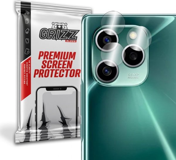 GrizzGlass Υβριδικό Γυαλί Κάμερας για Honor 60 SE - Προστασία Φακού, 2 Τεμάχια