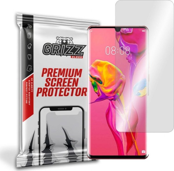 GrizzGlass Προστατευτικό Οθόνης Υδρογέλης για Huawei P30 Pro - Full Cover, Ανθεκτικό στην Κρούση, Διαφανές