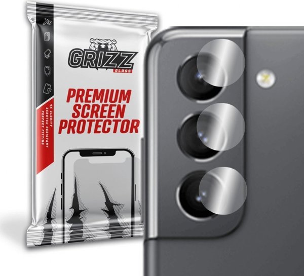 GrizzGlass Υβριδικό Γυαλί Κάμερας για Samsung Galaxy S21 5G - Προστασία Φακού, 2 Τεμάχια