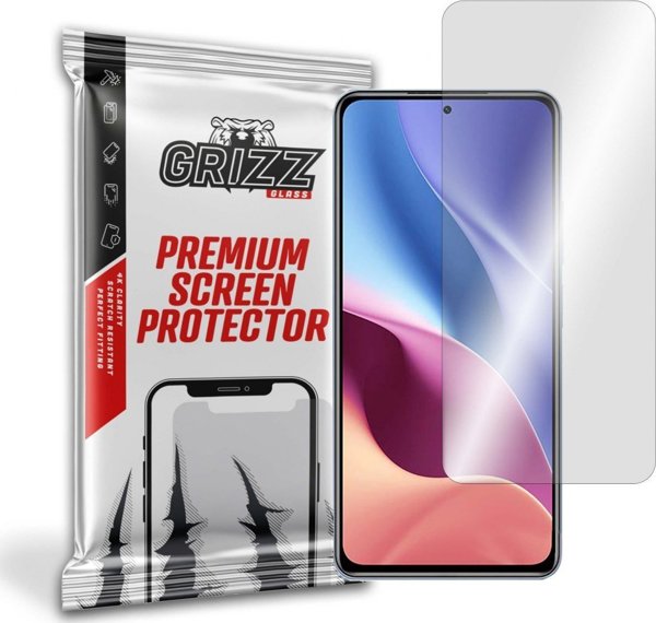 GrizzGlass Υβριδικό Γυαλί για Xiaomi POCO F3 5G, Αντιχαρακτική Προστασία Οθόνης, Εύκολη Τοποθέτηση