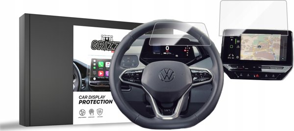GrizzGlass Προστασία Οθόνης Αυτοκινήτου για Volkswagen VW ID.4, Κεραμικό Γυαλί [2in1] - GRZ8025