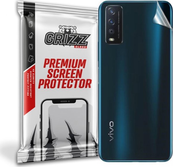 GrizzGlass Προστατευτική Μεμβράνη Πλάτης για Vivo Y12G, UltraSkin, Ανθεκτική Μεμβράνη Προστασίας, Διάφανη