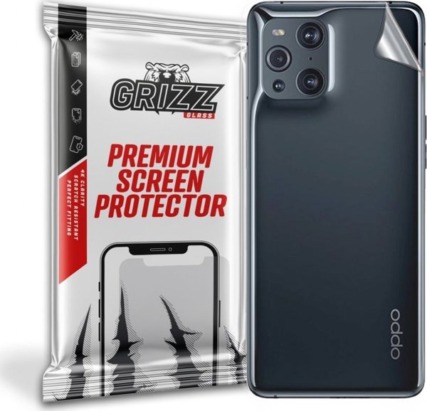 GrizzGlass Προστατευτική Μεμβράνη Πλάτης για Oppo Find X3 5G - Διαφανής, Εύκολη Τοποθέτηση