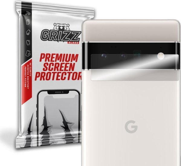 GrizzGlass Υβριδικό Γυαλί Κάμερας για Google Pixel 6 Pro - 2 Τεμάχια, Προστασία από Γρατζουνιές & Κρούσεις