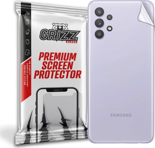 GrizzGlass Προστατευτικό Αυτοκόλλητο Πίσω Όψης για Samsung Galaxy A32 5G, UltraSkin Folia, Διαφανές
