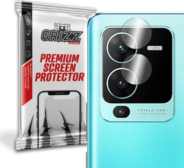 GrizzGlass Υβριδικό Γυαλί Κάμερας για Vivo S15 Pro - Προστασία Φακού, 2 Τεμάχια
