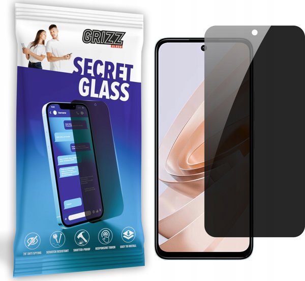 GrizzGlass Γυαλί απορρήτου GrizzGlass SecretGlass για Xiaomi Redmi Note 13R