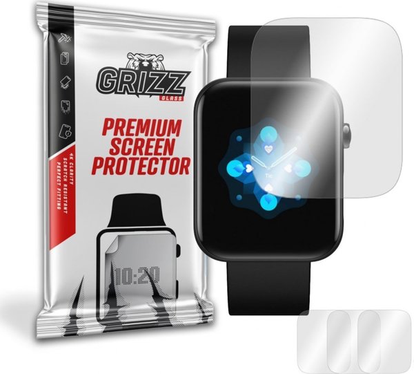 GrizzGlass Προστατευτικό Οθόνης Υδρογέλης για TicWatch GTH Pro - 3 Τεμάχια