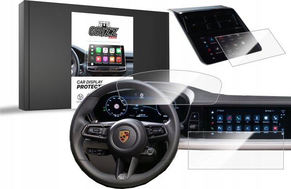 Ceramic GrizzGlass CarDisplay Protection Porsche Panamera 3 12,3" 2024 [3in1]