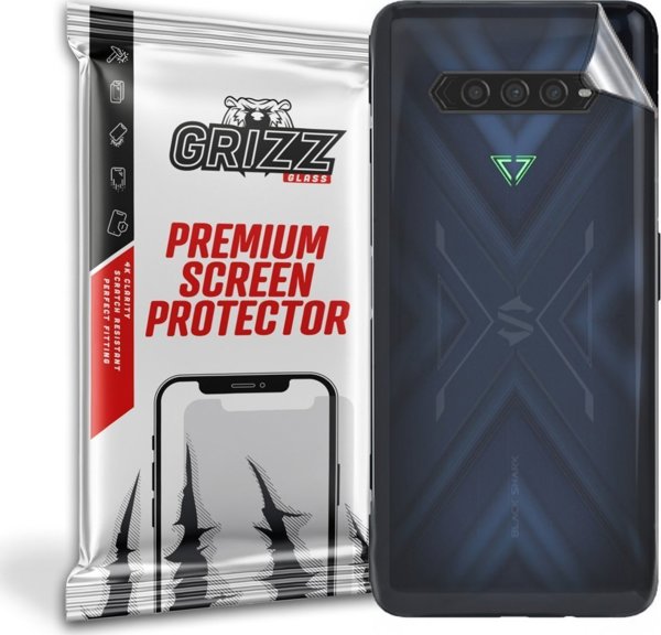GrizzGlass Αυτοκόλλητο Προστατευτικό Πίσω Όψης για Xiaomi Black Shark 4 5G, Εύκολη Τοποθέτηση, Διαφανές