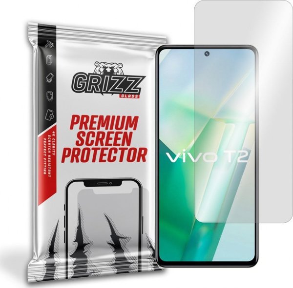 GrizzGlass Υβριδικό Γυαλί Προστασίας για Vivo T2 – Εύκολη Τοποθέτηση & Αντοχή στις Γρατζουνιές