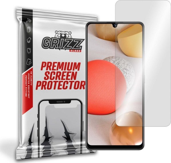 GrizzGlass Υβριδικό Γυαλί Προστασίας Οθόνης για Samsung Galaxy A42 5G, Εύκολη Τοποθέτηση, Ανθεκτικό στις Γρατζουνιές
