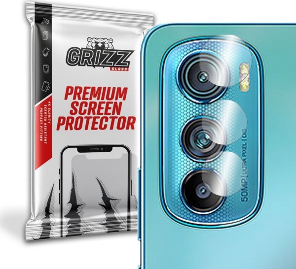 GrizzGlass Υβριδικό Γυαλί Κάμερας για Motorola Moto Edge 30 - 2 Τεμάχια, Προστασία από Γρατζουνιές & Κρούσεις