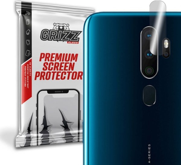 GrizzGlass Υβριδικό Γυαλί Κάμερας για Oppo A9 2020 – 2 Τεμάχια – Προστασία από Γρατζουνιές και Κρούσεις