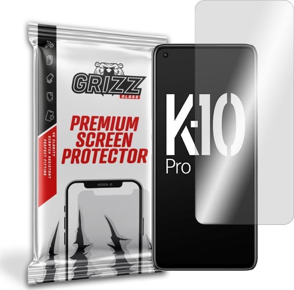 GrizzGlass Υβριδικό Γυαλί Προστασίας για Oppo K10 Pro, Ανθεκτικό με Ελαιοφοβική Επίστρωση, Διαφανές