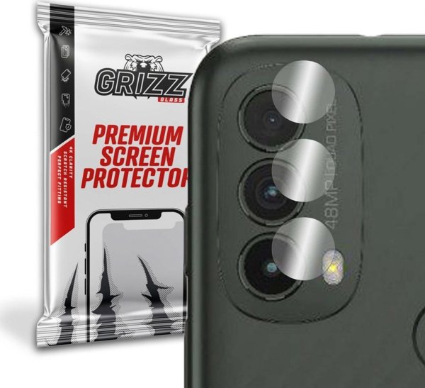 GrizzGlass Υβριδικό Γυαλί Κάμερας για Motorola Moto E30 - Προστατευτικό Φακού, Σετ 2 Τεμαχίων