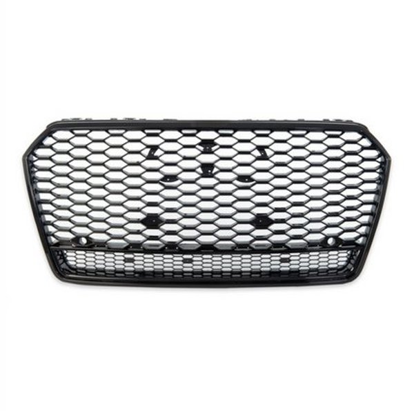 MTuning Μάσκα Αυτοκινήτου για Audi A7 C7 Facelift, Gloss Black (Γυαλιστερό Μαύρο)