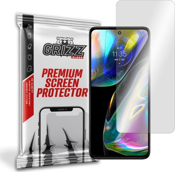 GrizzGlass Υβριδικό Γυαλί Προστασίας Οθόνης για Motorola Moto G82, Ανθεκτικό, Εύκολη Εφαρμογή