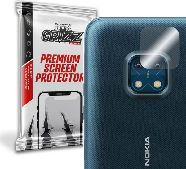 GrizzGlass Υβριδικό Γυαλί Κάμερας για Nokia XR20, Ανθεκτικό Προστατευτικό Φακού, 2 Τεμάχια