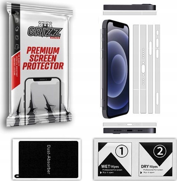 GrizzGlass Φιλμ πλευρικής προστασίας GrizzGlass SatinSide για Apple iPhone 15 Plus