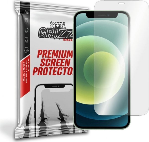 GrizzGlass Υδρογέλη για Apple iPhone 12 - Εύκαμπτη Προστασία Οθόνης Full Coverage