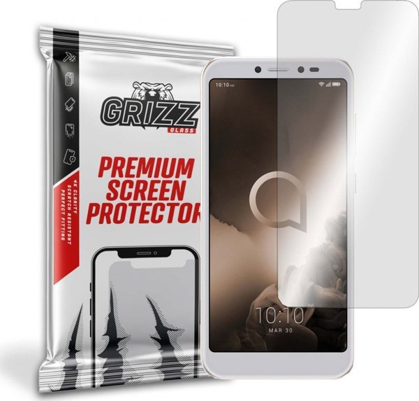 Υβριδικό Γυαλί GrizzGlass για Alcatel 1S 2019 – Προστασία Οθόνης HybridGlass, Ανθεκτικό στις Γρατζουνιές, Oleophobic Επίστρωση