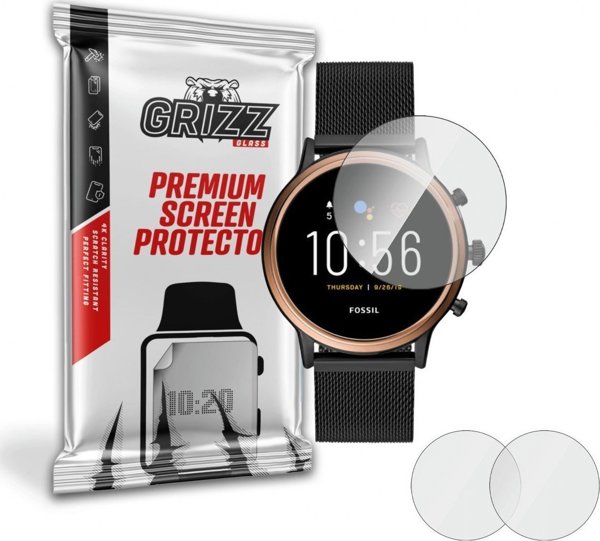GrizzGlass Υβριδικό Γυαλί Προστασίας για Smartwatch 38mm - 2 Τεμάχια - Ανθεκτικό & Εύκολη Τοποθέτηση
