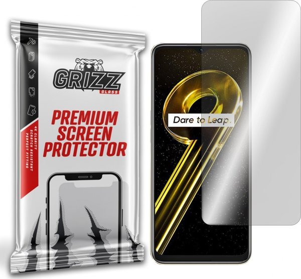 GrizzGlass Υβριδικό Γυαλί Προστασίας Οθόνης για Realme 9i 5G, Ανθεκτικό & Εύκαμπτο, 1 Τεμάχιο
