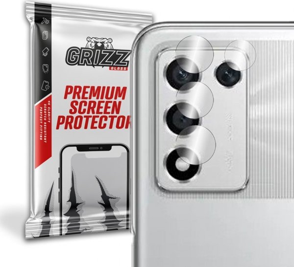 GrizzGlass Υβριδικό Γυαλί Κάμερας για Oppo K9s, Προστατευτικό Φακού - 2 Τεμάχια