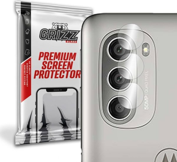 GrizzGlass Υβριδικό Γυαλί Κάμερας για Motorola Moto G51 5G, Σετ 2 Τεμαχίων, Ανθεκτικό στις Γρατζουνιές