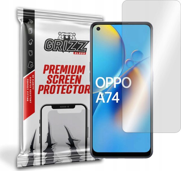 GrizzGlass Υβριδικό Γυαλί Προστασίας Οθόνης για Oppo A74 4G, Ανθεκτικό στις Γρατζουνιές με Ελαιοφοβική Επίστρωση