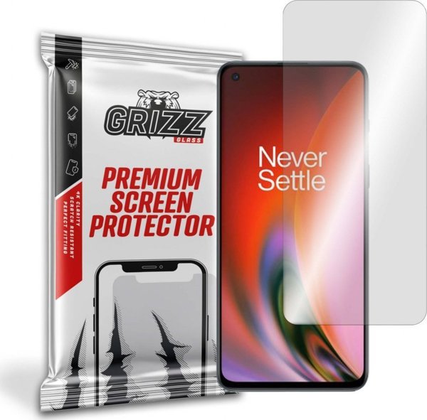 GrizzGlass Υβριδικό Γυαλί για OnePlus Nord 2 5G – Ανθεκτικό Προστατευτικό Οθόνης, Εύκολη Εφαρμογή, Oleophobic Coating